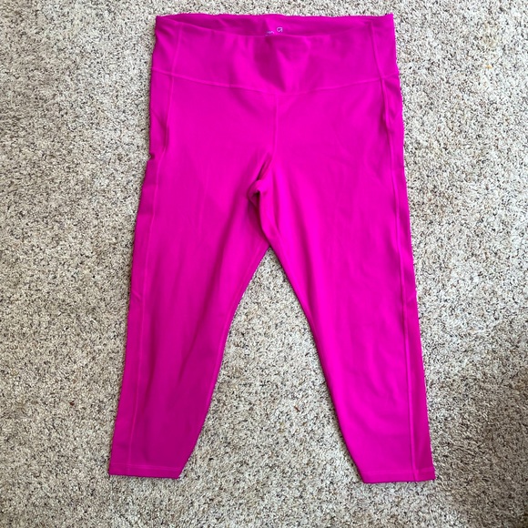 GapFit Barbie Pink Athletic Legging - Picture 1 of 6